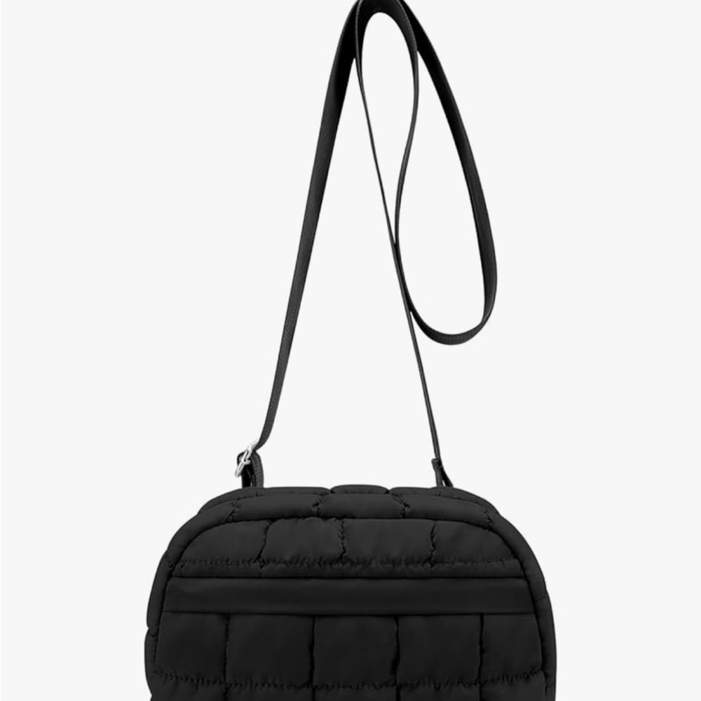 Elegant Black Quilted Shoulder Bag